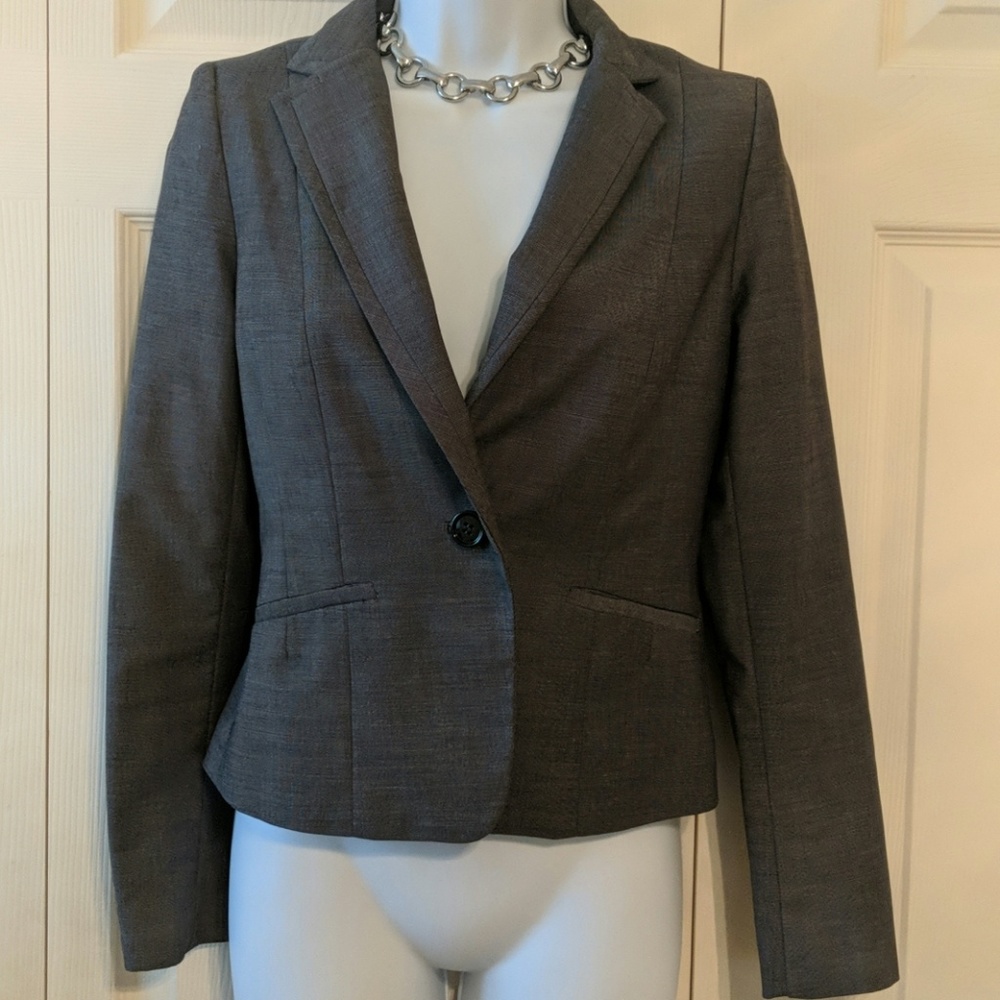 H&M Black and Gray Blazer Size 4